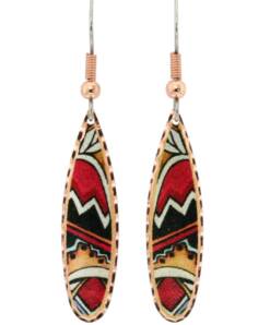 Teardrop Pueblo Houses Earrings LD-442
