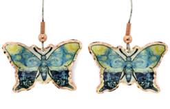Butterfly Van Gog Starry Night Earrings VG-13