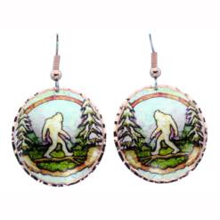 Walking in the Woods Bigfoot Earrings LD-434