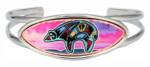 Adjustable and stylish wire bracelets doctorate with Native American bear