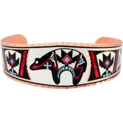 With this handmade copper Native bear bracelet you will complement your gorgeous outfit