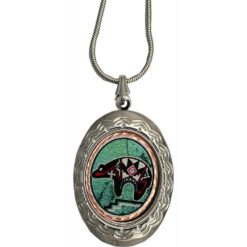 Native Bear Locket Necklaces
