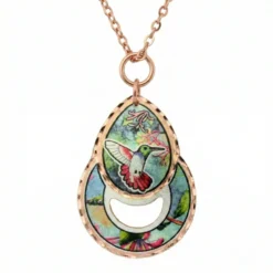 Artisan Copper Amazing Hummingbird Necklace NCA-446