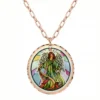 Colorful Copper Angel Necklace NCA-651