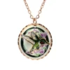 Colorful Flower Hummingbird Necklaces NCA-431