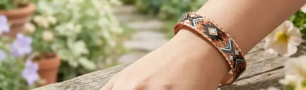 Discover large selections of colorful bracelets handcrafted in sensational designs. Unique copper colorful bracelets are adjustable and do not require polishing. Our colorful copper bracelets are expensive-looking yet affordable and will never go out of fashion. Sparkling diamond cuts on our unique bracelets will add a touch of elegance to your style.