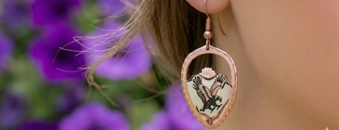 Copper Reflections Handmade Earrings Banner