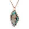 Persian White Cat Necklace NCA-285
