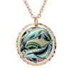 Alluring Colorful Copper Dolphin Necklace NCA-752