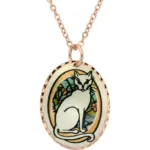 Handcrafted Cat Jewelry Necklace