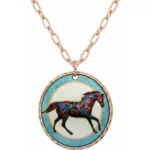 Handcrafted Colorful Horse Jewelry Necklace