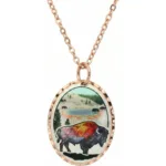 Bison Copper Buffalo Necklace