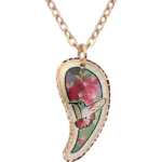 Hibiscus Flower Hummingbird Necklace