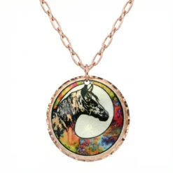 Horse Head Necklace Bright Colors NCA-353
