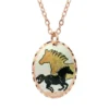 Horse Necklace Silhouette Mustang Handmade NCA-35