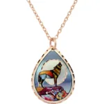 Howling Wolf Necklace Mountain Moon