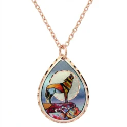 Howling Wolf Necklace Mountain Moon NCA-831