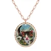 Round Copper Kitten Necklace NCA-66