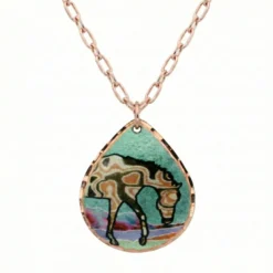 Mokume Colors Horse Necklace NCA-331