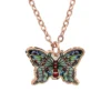 Cut Out Copper Butterfly Necklace