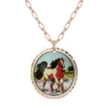 Handcrafted Spotted Horse Necklace NCA-351