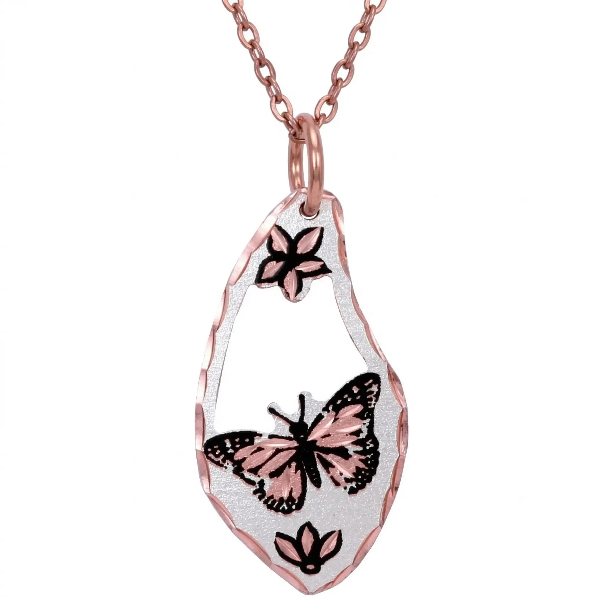 Cut Out Copper Butterfly Necklace NCN-68 Cut Out Copper Butterfly Necklace NCN-68