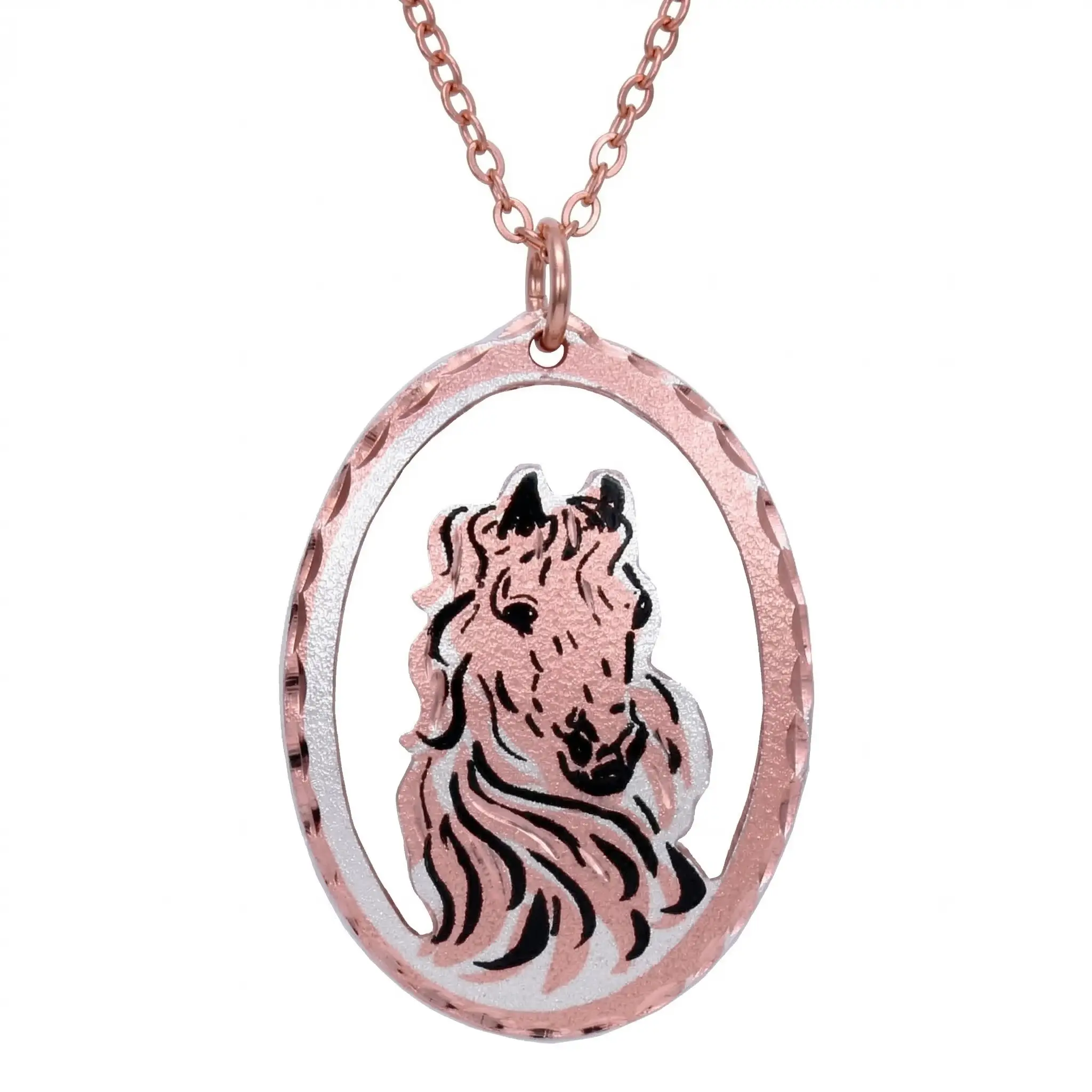 Beautiful Stallion Horse Necklace NCN-579 Beautiful Stallion Horse Necklace NCN-579