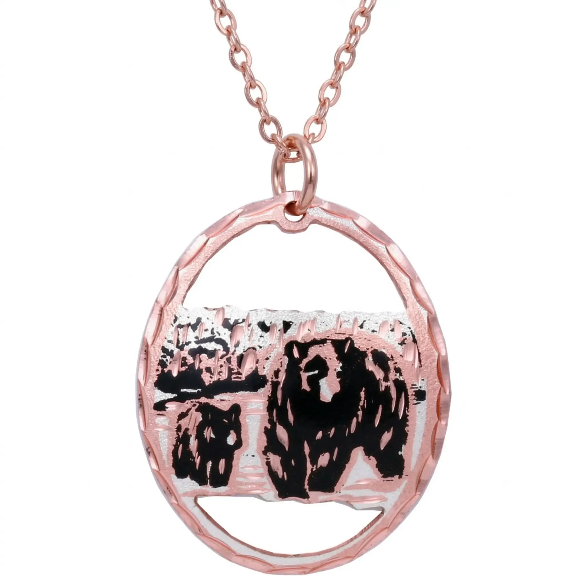 Black Bear Cub Necklace NCN-32 Black Bear Cub Necklace NCN-32