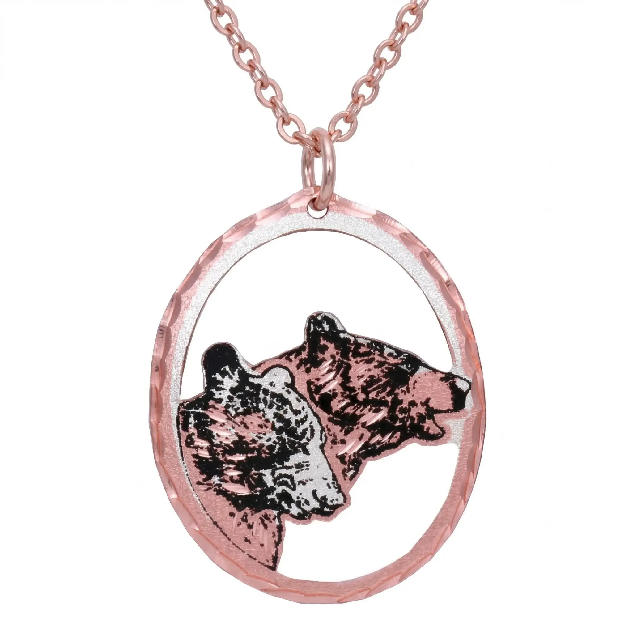 Copper Bear Heads Necklace NCN-323 Copper Bear Heads Necklace NCN-323
