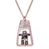 Copper Cut-Out Inukshuk Necklace NCN-364