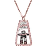 Copper Cut-Out Inukshuk Necklace