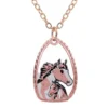Copper Foal and Mare Necklace NCN-578