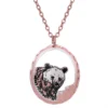 Cut Out Bear Necklace NCN-324