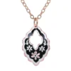 Cut Out Black Floral Necklace NCN-405 Cut Out Black Floral Necklace NCN-405