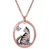 Cut Out Butterfly Cat Necklace NCN-66