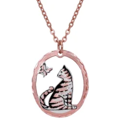 Cut Out Butterfly Cat Necklace NCN-66