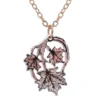 Cut Out Canadian Maple Leaf Necklace NCN-635 Cut Out Canadian Maple Leaf Necklace NCN-635