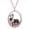 Cut Out Caribou Necklace NCN-621