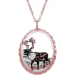 Cut Out Caribou Necklace