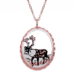 Cut Out Caribou Necklace NCN-621