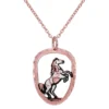 Cut Out Copper Stallion Necklace NCN-22