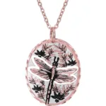 Cut Out Dragonfly Necklace