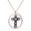 Cut-Out Floral Cross Necklace NCN-99