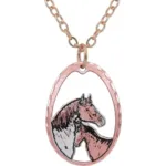 Cut Out Foal Horse Necklace