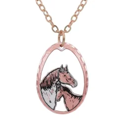 Cut Out Foal Horse Necklace NCN-572