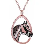 Cut Out Horse Head Necklace