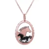 Cut-Out Horse Silhouette Necklace NCN-35