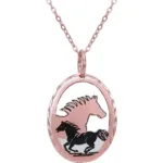 Cut-Out Horse Silhouette Necklace