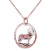 Cut-Out Howling Wolf Necklace NCN-831