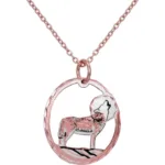 Cut-Out Howling Wolf Necklace
